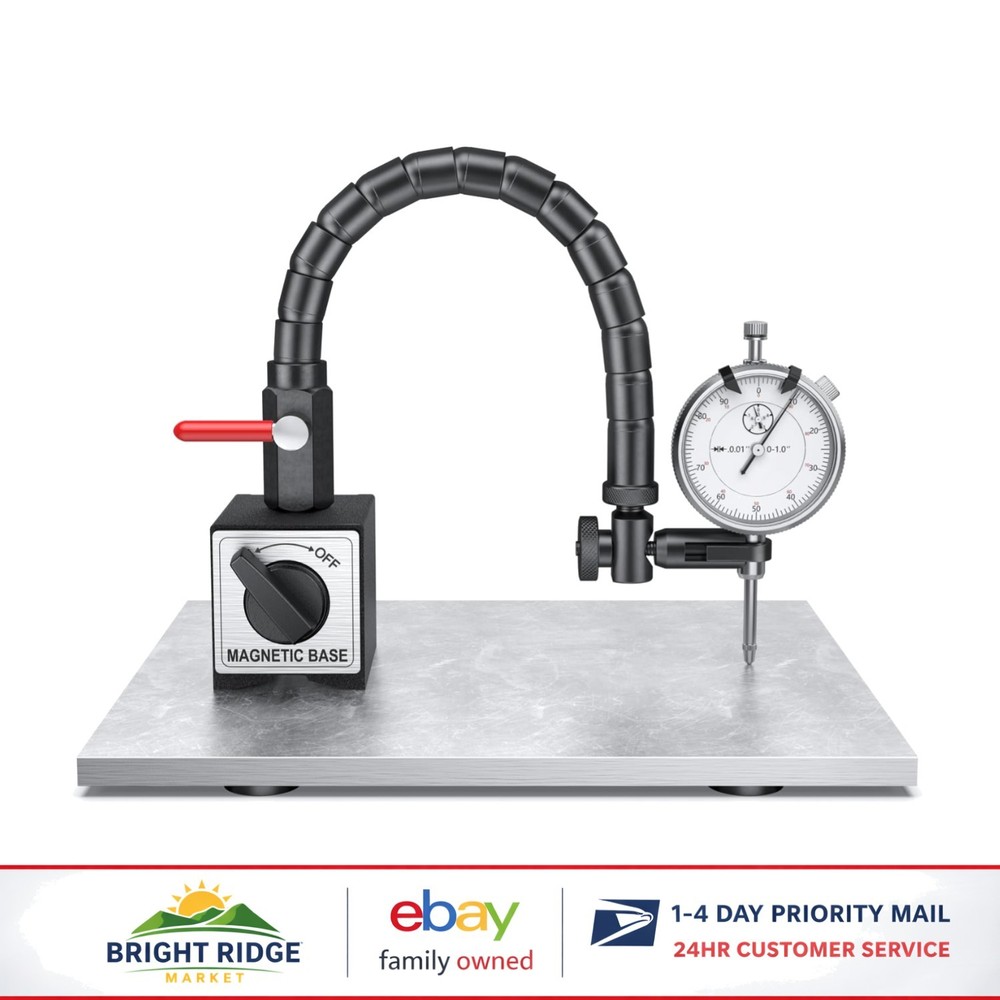 Dial Indicator Tool Set with Magnetic Base for Accurate Alignment Measurements