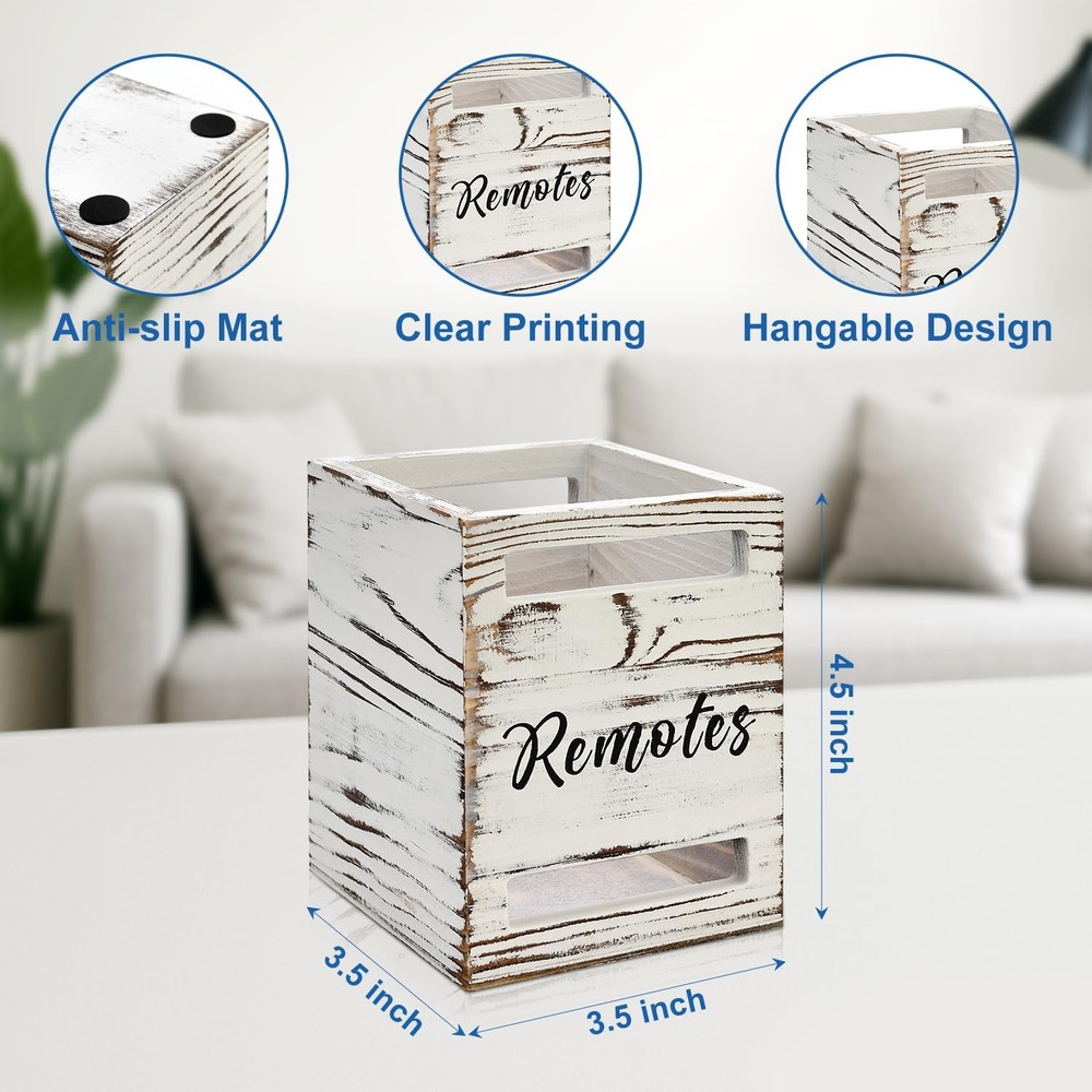 Small Remote Control Holder for Table Bedside Organizer Controller Holder Rem...