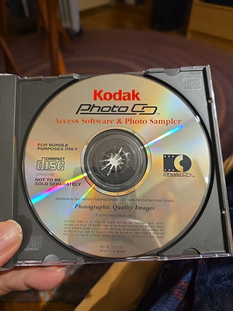 Kodak PhotoEdge Photo CD Software Version 1.1 for Windows, 1991