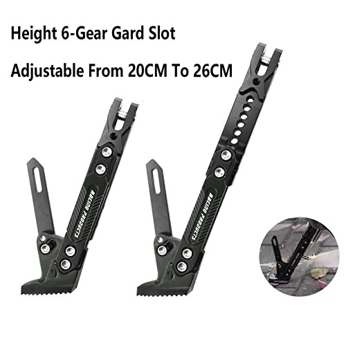 Universal Motorcycle Kickstand Adjustable Foot Side Support Parking Black