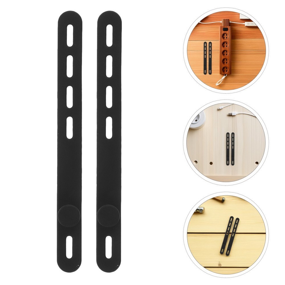 40 Pcs Cable Holder Ties Silicone Cord for Electronics Electrical Keeper