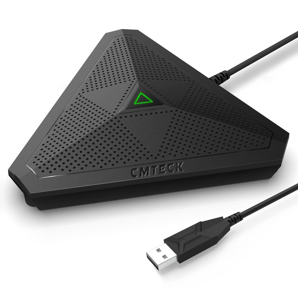 Conference USB Omnidirectional Microphone w/ Mute for PC/Mac US