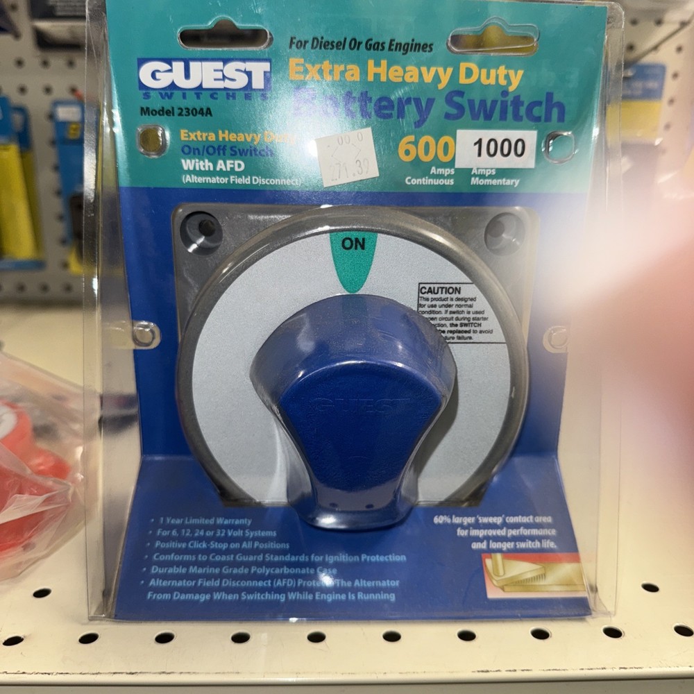 Guest Battery Switch Heavy Duty with  AFD