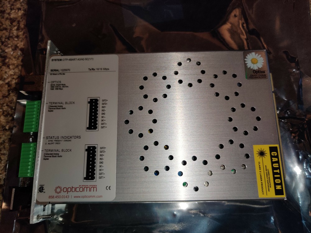 Opticomm EMCORE OTP-4BART-A3/A2-SC CARD. NEW