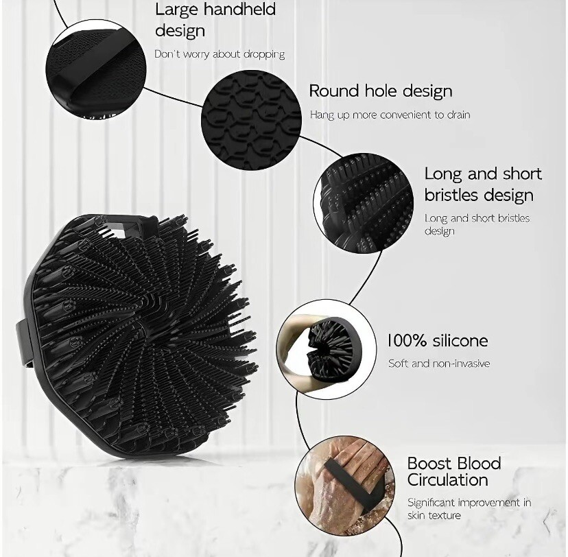 Silicone Exfoliating Body Scrubber 1pc