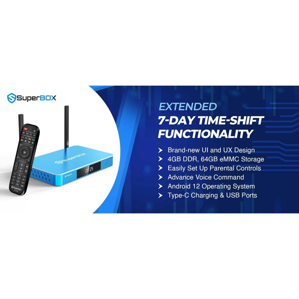 SuperBOX S7 Max HaveTime Shift Android Streaming Same Day Shipping message to Me