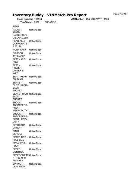 Dash Panel Fits 00 DURANGO 10290303