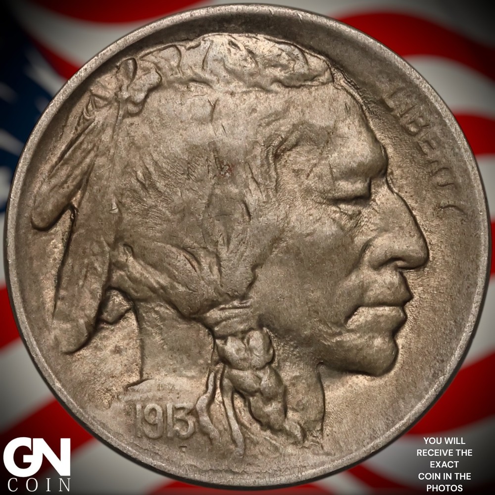1913 P TYPE 1 Buffalo Nickel A7803