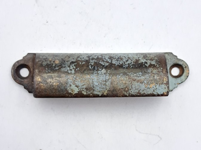 Antique Bin Pull Apothecary Drawer Pull Handle Old Vintage Cast Iron Hardware
