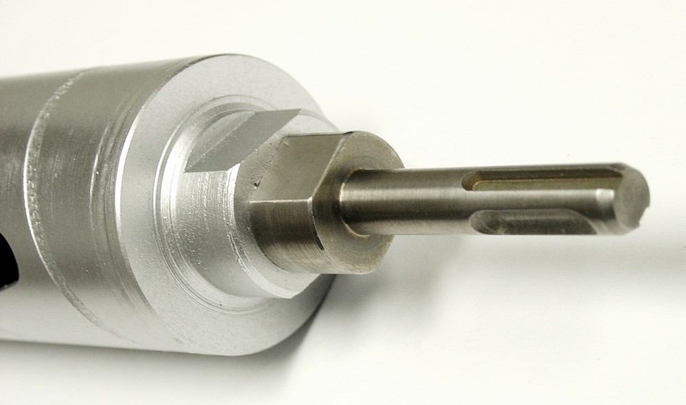 Core Drill Adapter - 5/8"-11 Threaded Male to SDS-Plus for Hammer Drill