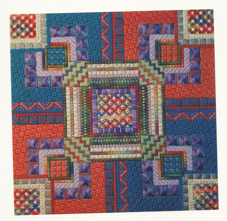 COPPER & TURQUOISE--Needle Delights--Colorful Design--Counted Canvas Pattern