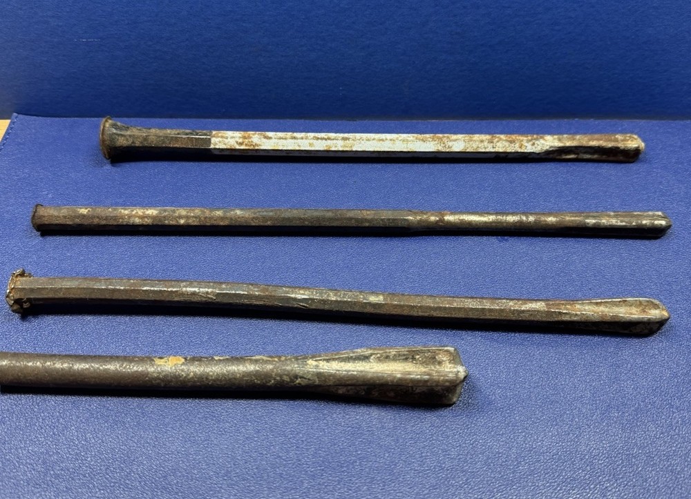 (4) steel reamer punch cement drill tools READ