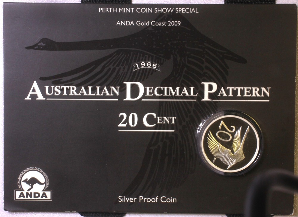 1966 20C Australia BU 1966 DESIGN DECIMAL PATTERN original package!