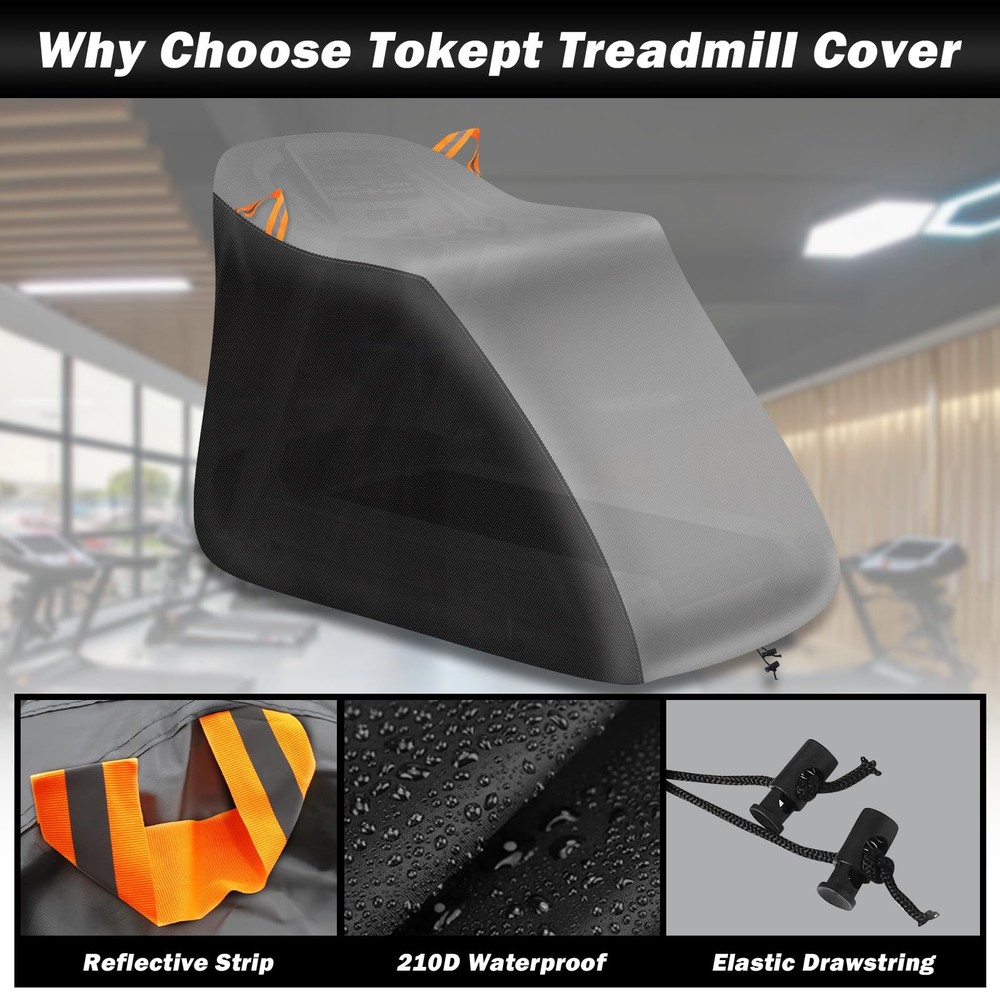 Treadmill Cover Waterproof Dustproof Running Machine Cover Exercise Workout E...