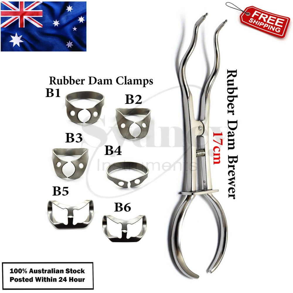 Brewer Rubber Dam Clamp Forceps Pliers Endodontic Restorative