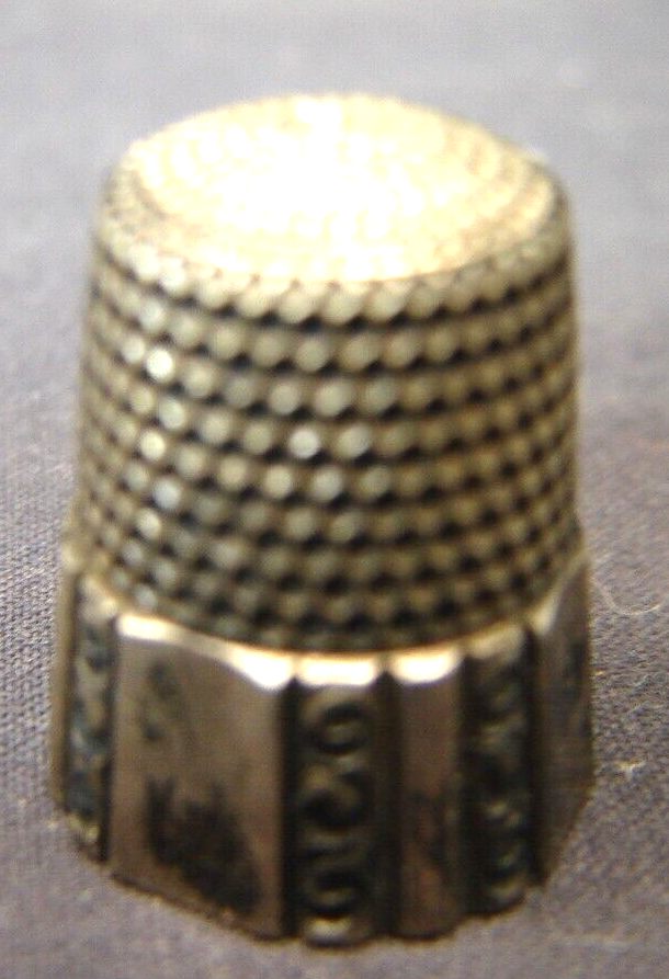Vintage #9 Sterling Silver Sewing Thimble