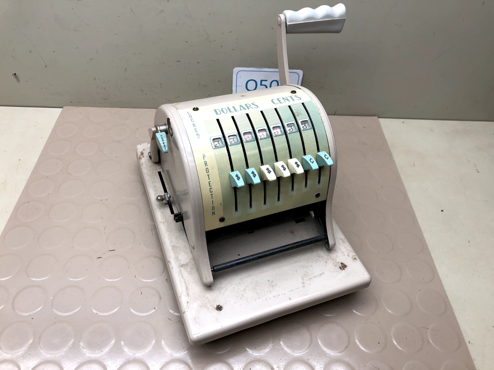Vintage Paymaster Series S-1000 Check Writer Machine