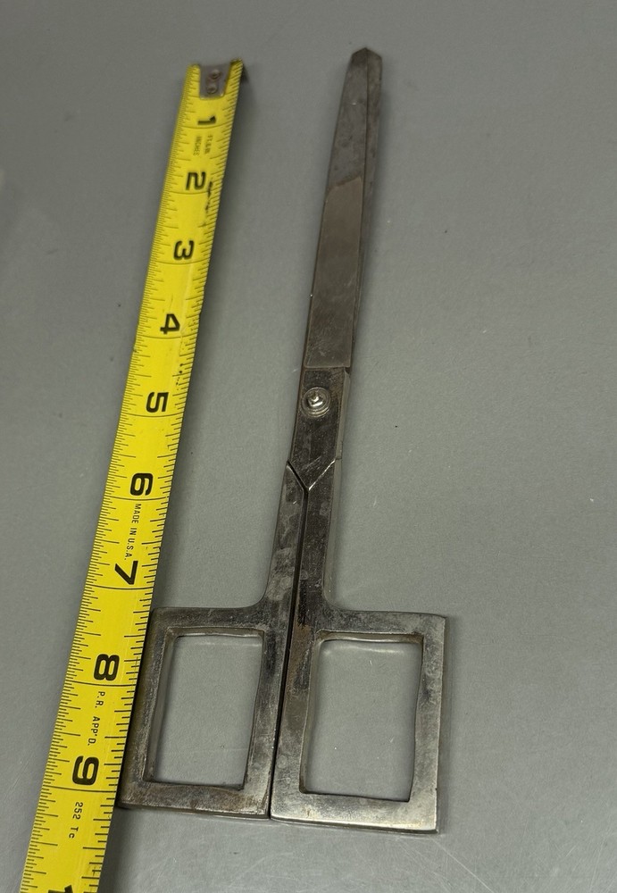 Vintage Square Handle Scissors ~ 9”