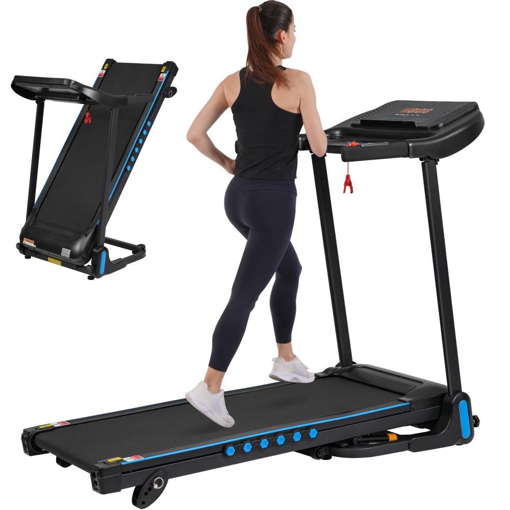 Auto-Fold Treadmill 3.0HP 350lbs Capacity Incline Bluetooth Speaker USB Charging
