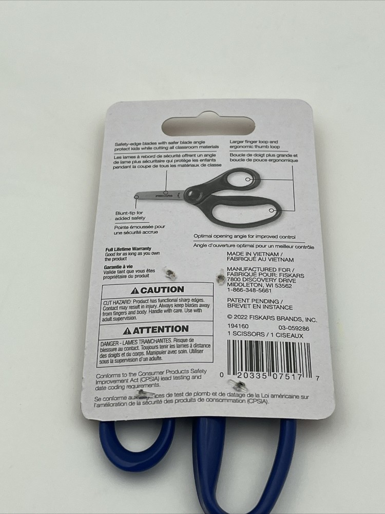 Fiskars 5” Blue Kids Scissors