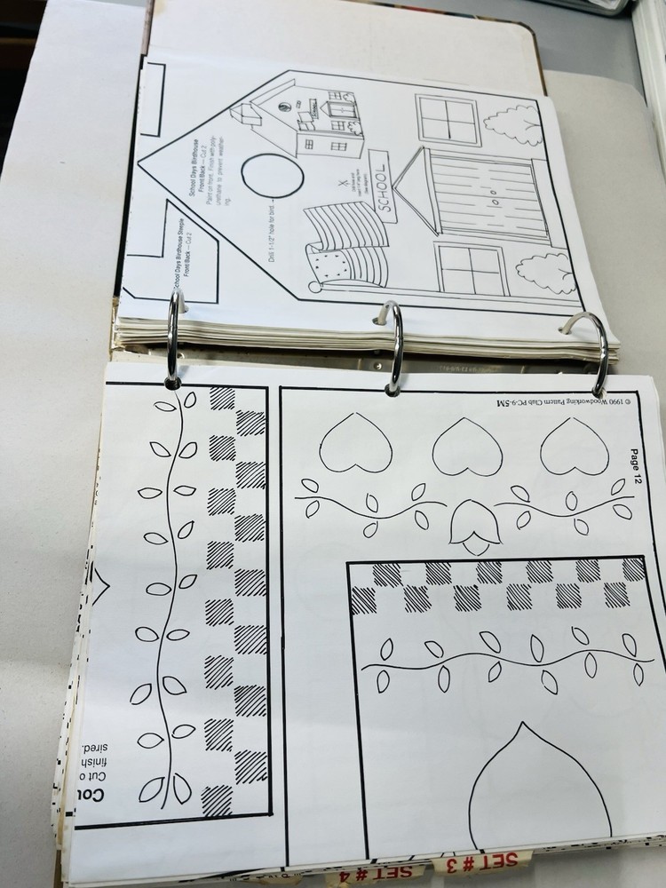 Woodworking Pattern Club And Scroll Saw Pattern 3-Ring Binder 97 Patterns