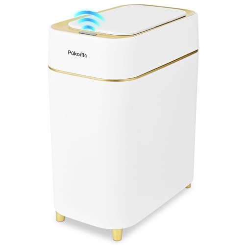 2.3 Gallon / 9L Automatic Adsorption Sensor Trash White-Automatic Adsorption