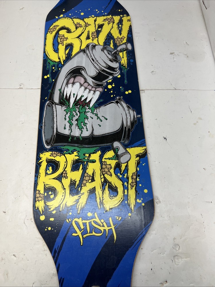 Fish Skateboard 42”longboard (Crazy Beats Fish)