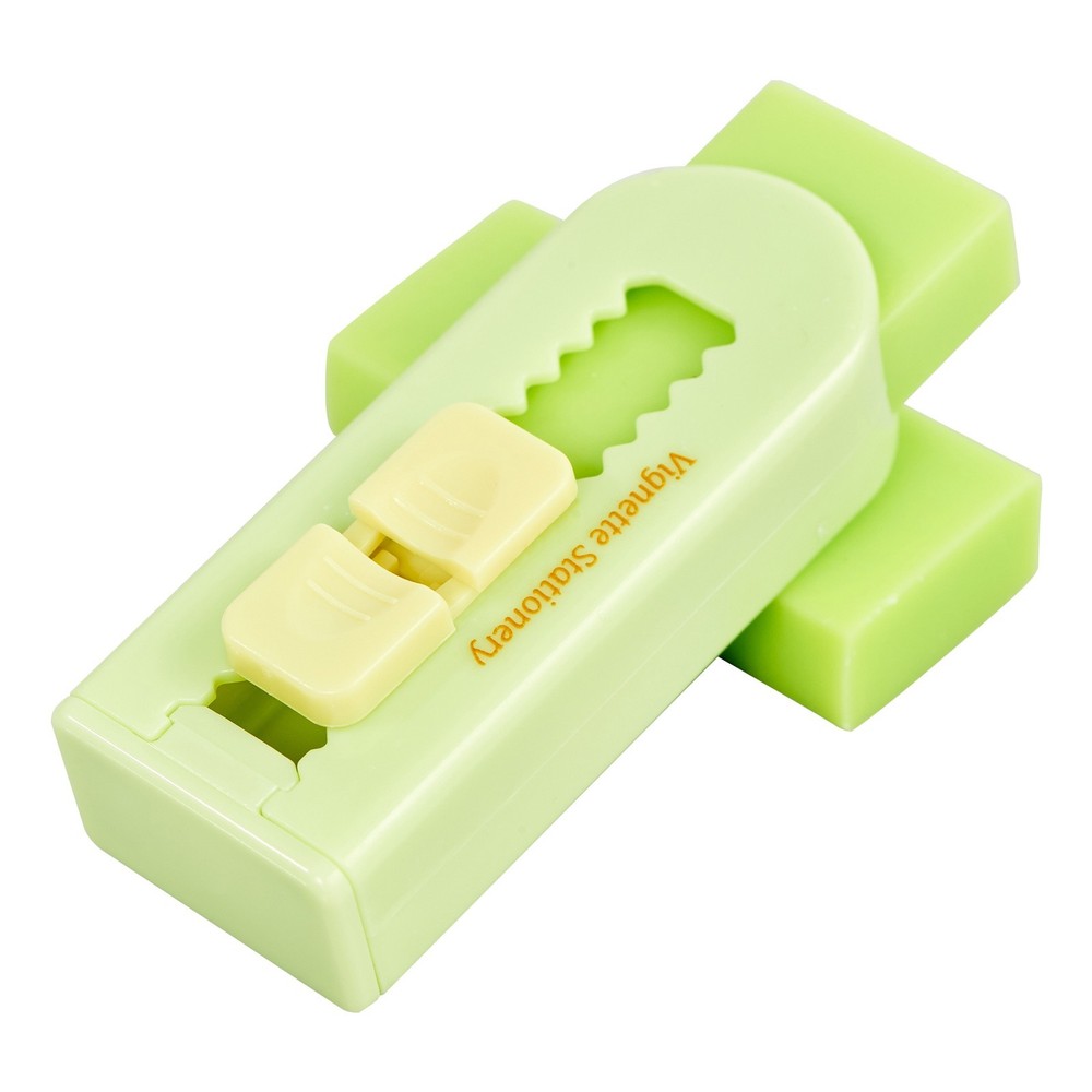 Retractable Eraser with Extra Refill Soft Rubber Break Resistant School Student