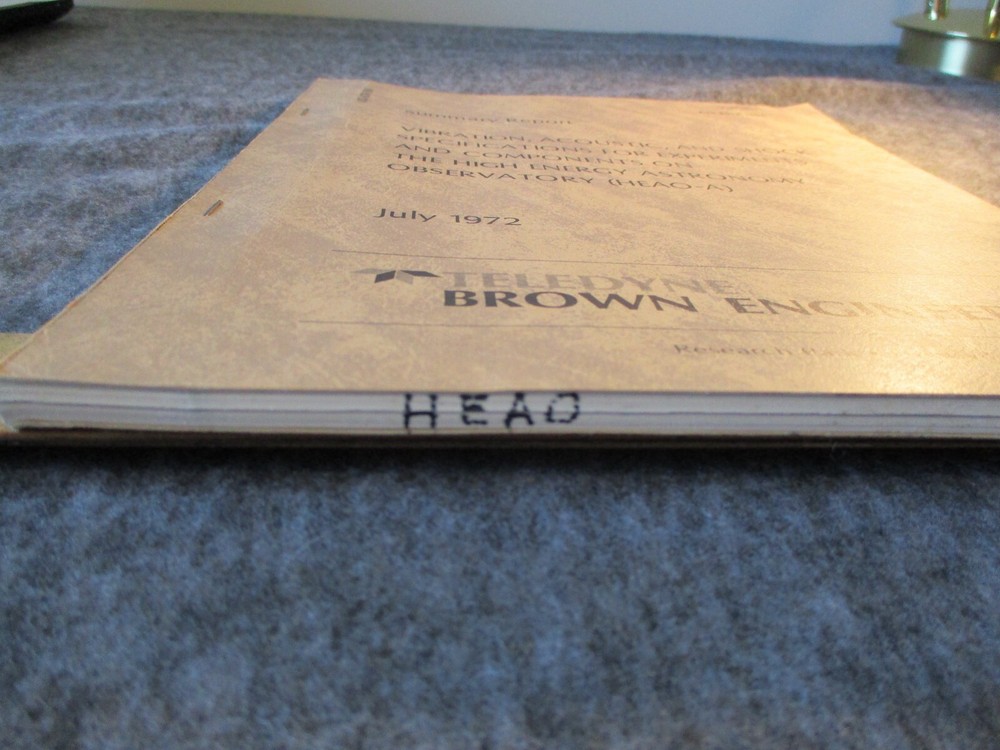 1972 TELEDYNE/NASA MSFC HEAO-A SUMMARY REPORT DEVELOPMENT/EXPERIMENTS
