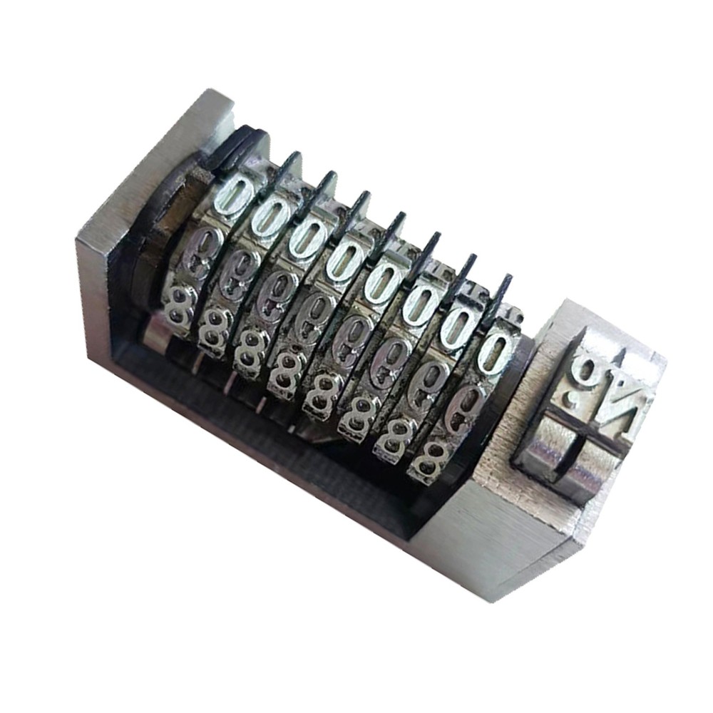 6 Digits Numbering Machine Forward for Letterpress Number Coding 4X8 CiceroIf