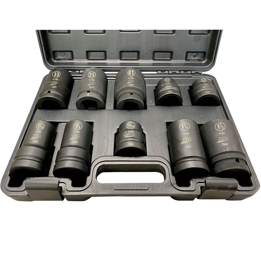 10-Pc. 1" Drive SAE & Metric Socket Set ATD-7610