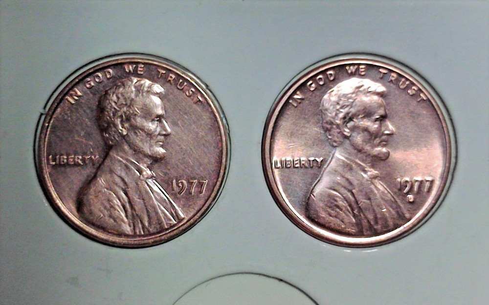 1977 P & D Lincoln Cent