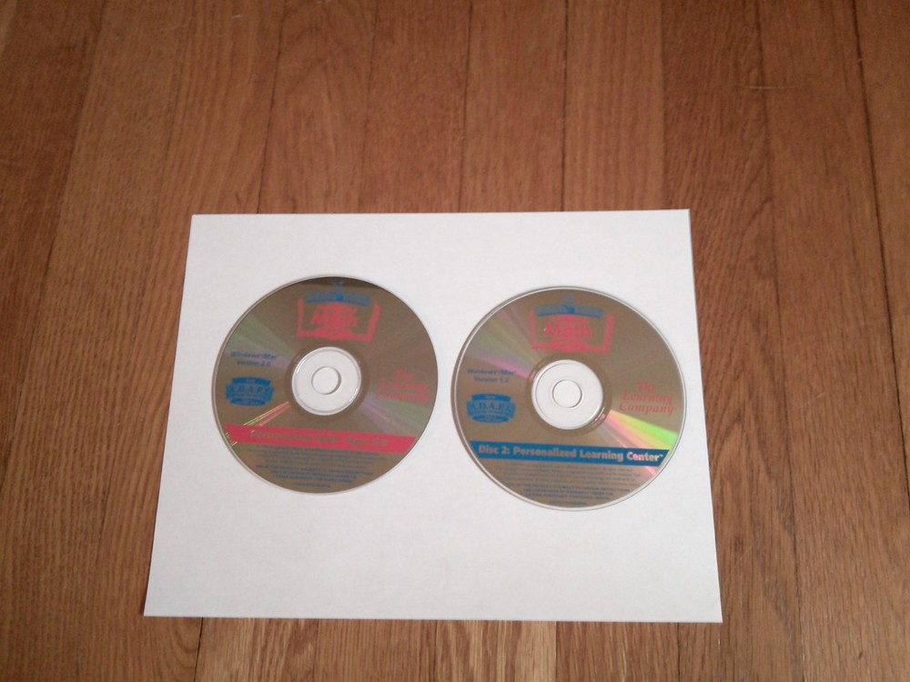 Reader Rabbit Personalized Math Ages 6-9 The Learning Company 2 discs