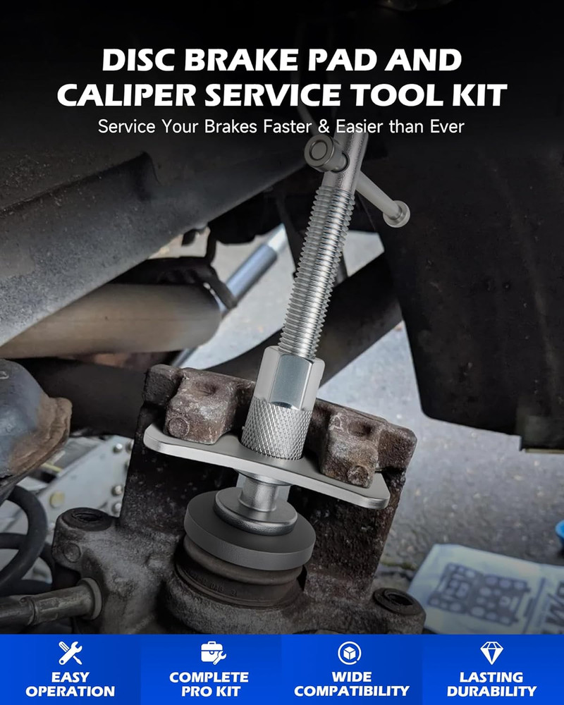 24Pc Brake Caliper Compression Tool Set with Blue Case