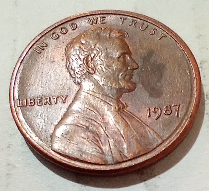 1987 Philadelphia Cent Uneven Field Errors Near Rim