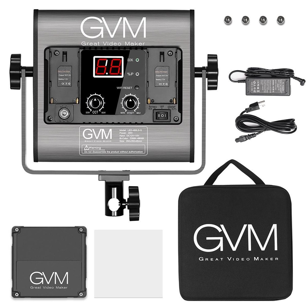 GVM 480LS 29W Bi-Color Soft LED Panel Light #GVM-480LS