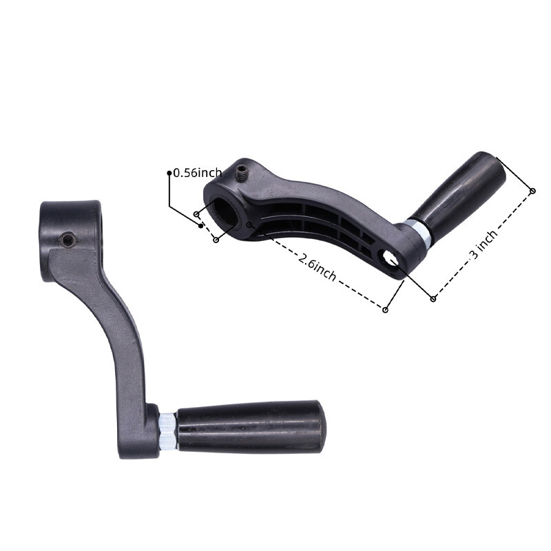 2pcs Drill Press Table Elevation Crank Handle Drill Press Rotation 14.5mm