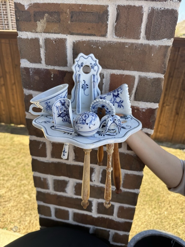 ANTIQUE MEISSEN BLUE Onion Pattern Utensil Set