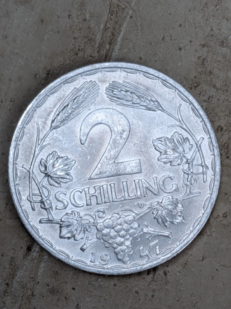AUSTRIA ~ 1947 ~ 2 Schilling