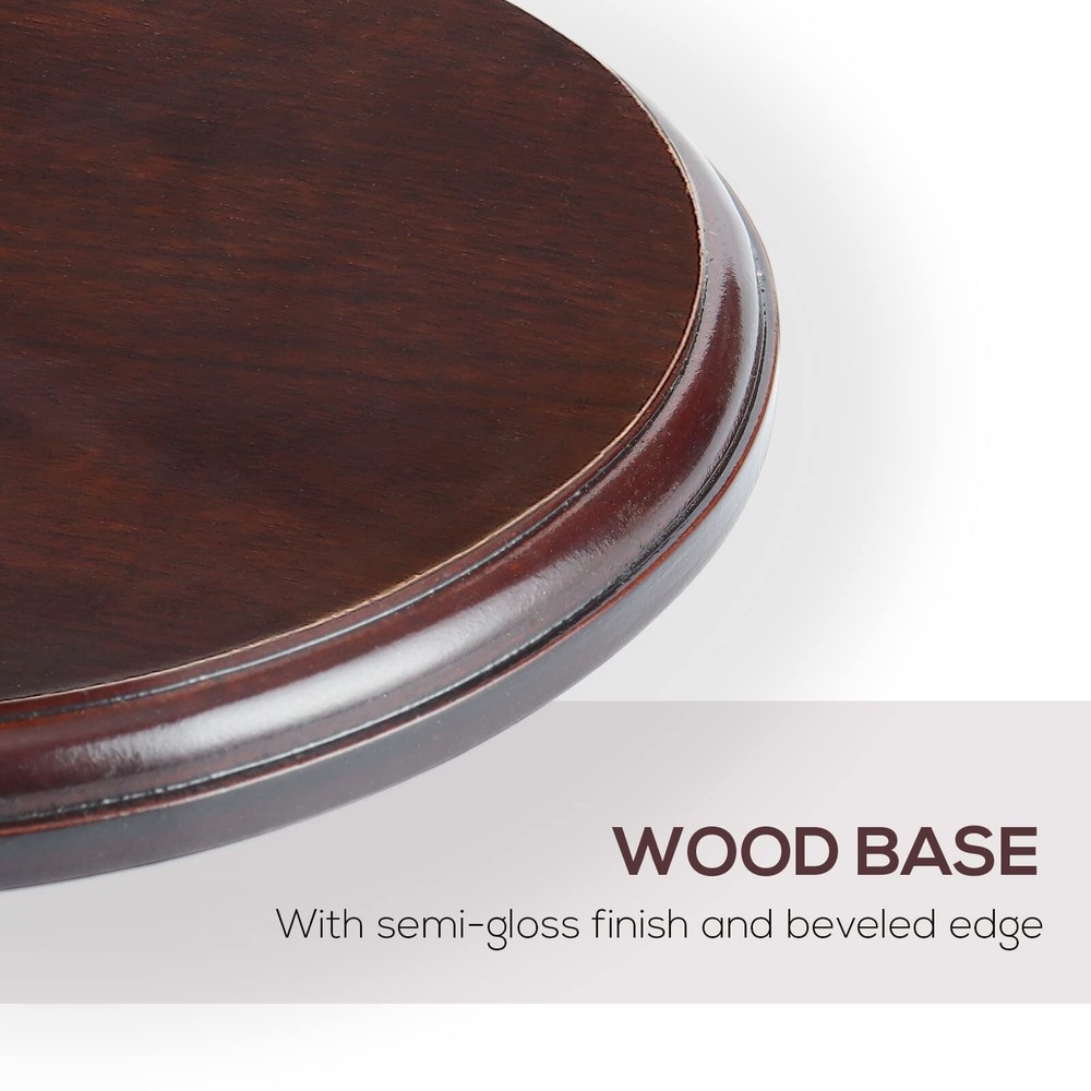 Falling in Art Wood Round Base-Hand Casting Structure Base, DIY Crafts, Keeps...