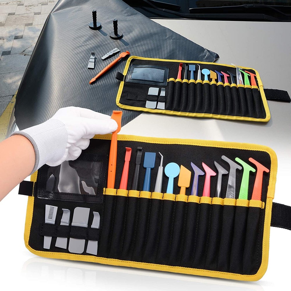 Mini Micro Wrap Stick / Squeegee Set - With Micro Fine Fiber Felt
