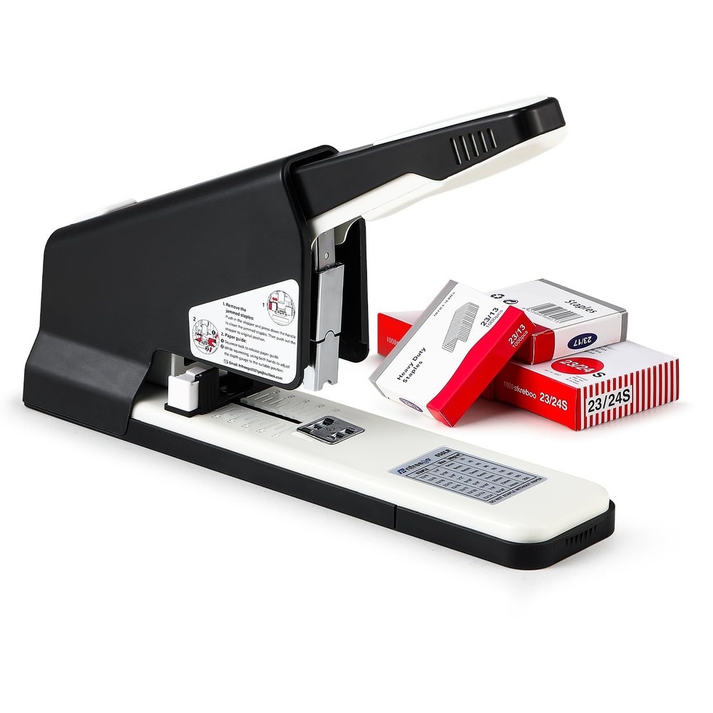 Frifreego Heavy Duty Stapler 210 Sheets Large Capacity Office Staplers for De...