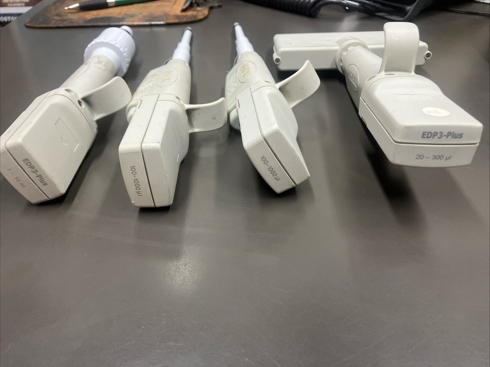 (4) Rainin EDP3-Plus Multi Channel & Single Channel Pipette Lot