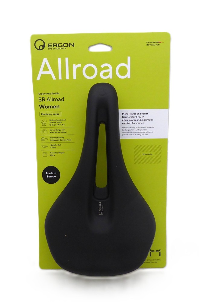 Ergon SR Allroad Saddle - Chromoly, Black, Women's, Medium/Large