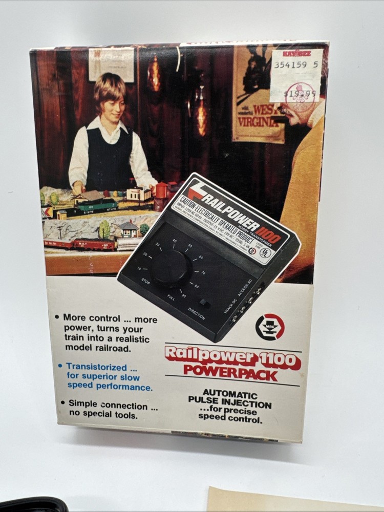 Railpower 1100 Hobby Transformer Powerpack for Model Railroad