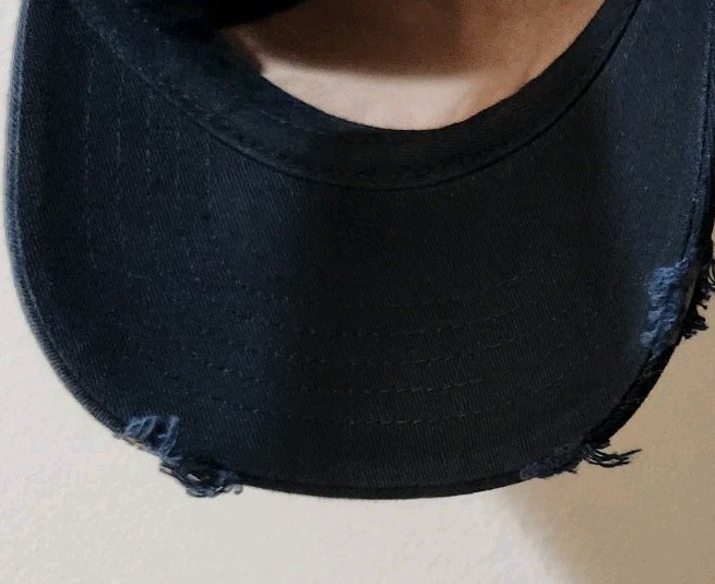 Foo Fighters Hat Low Distressed Adjustable Buckle Black Hat