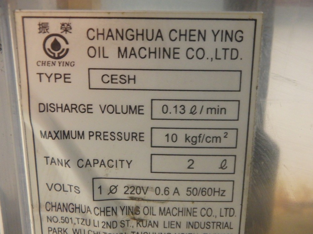 Chen Ying LUBRICATION UNIT_Type CESH_LUBRICATOR_2 Liter