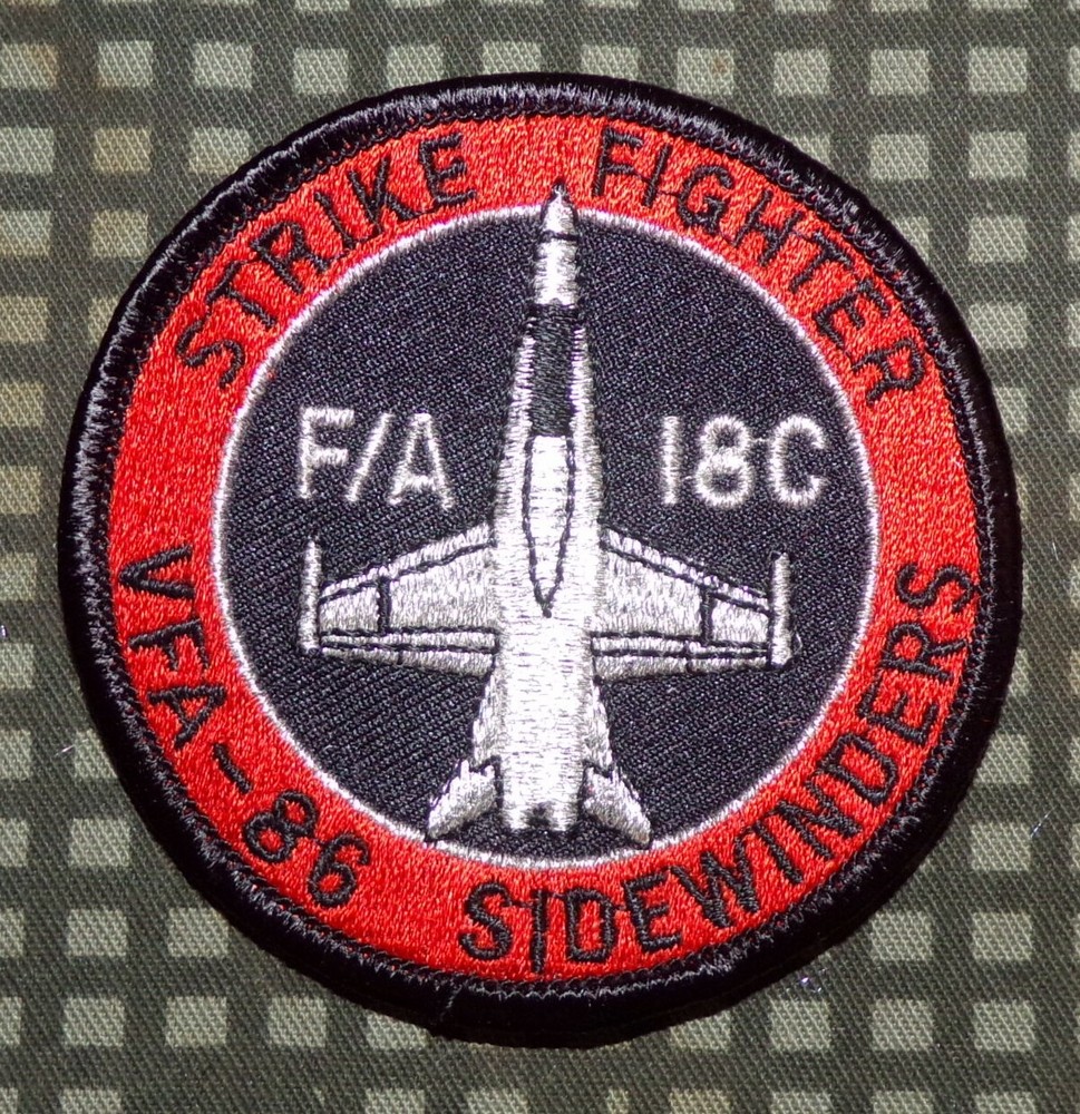 US Navy VFA-86 Strike Fighter Squadron Sidewinders Color Patch