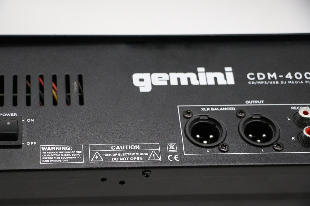 Gemini CDM-4000BT Dual CD/USB Media Player with Bluetooth
