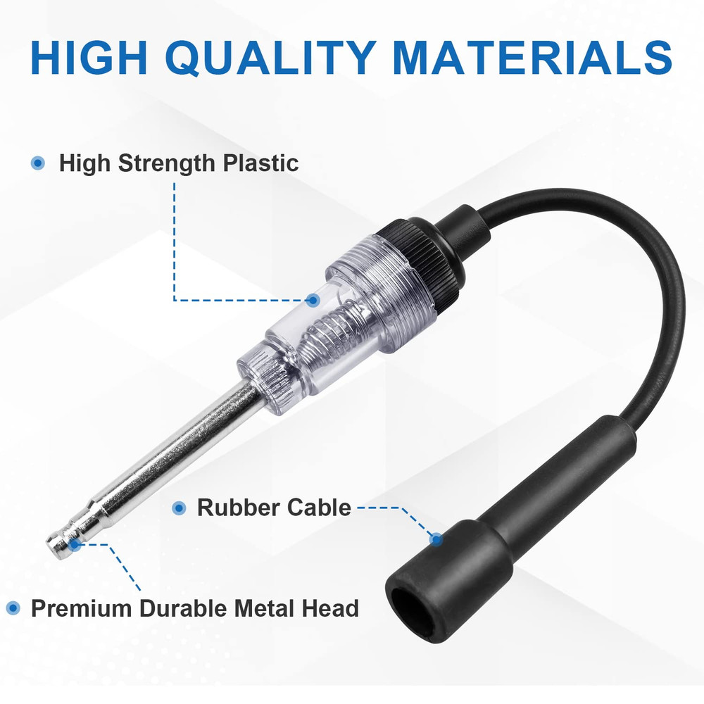 2Pc Spark Plug Tester Inline Ignition Coil Test Tool Engine Diagnostic Tool